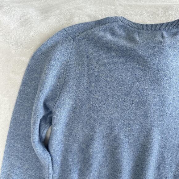 Naadam Sweater Mens XS Dusty Blue 100% Cashmere V Neck Pullover Knit Limited Edi - Picture 7 of 8